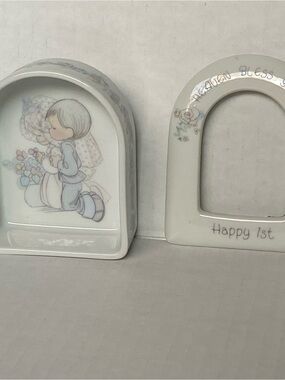 Enesco Precious Moments First Communion Trinket Box Vintage 1989 Boy or Girl EUC